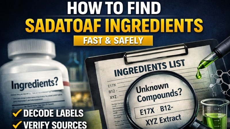 How to Find Sadatoaf Ingredients Fast & Safely